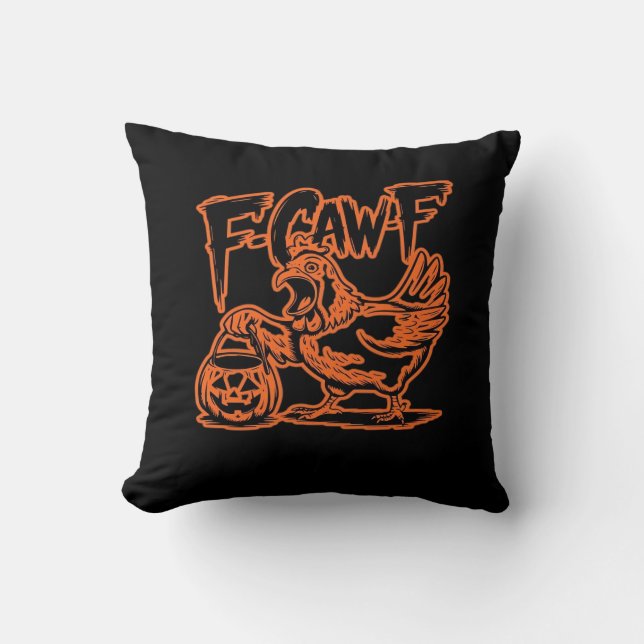 F-Caw-F Attitude Classic Vintage Style Cushion (Front)