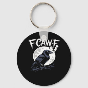F-Caw-F Bird Classic Vintage Art Key Ring