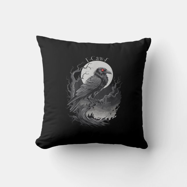 F-Caw-F Bird Creative Art Cushion (Front)