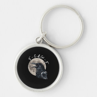 F-Caw-F Bird Crow Minimal Clean Key Ring
