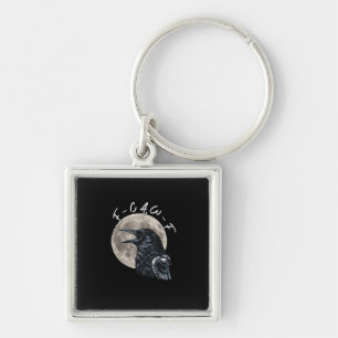 F-Caw-F Bird Crow Minimal Clean Key Ring