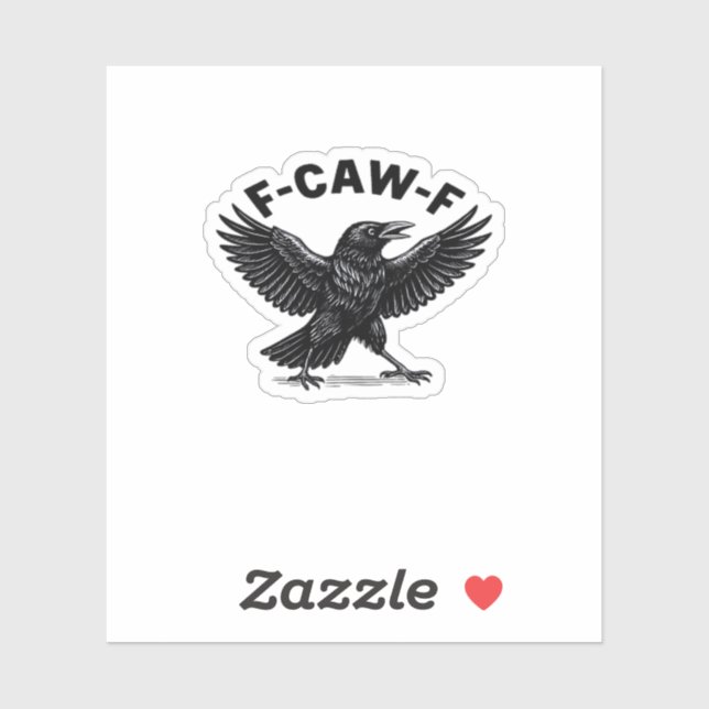 F-Caw-F Bird Lover’s Humorous Pun Stickers Essenti (Sheet)