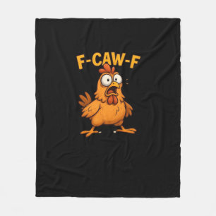 F-Caw-F Bird Lover's Humorous Pun Essential Cool U Fleece Blanket