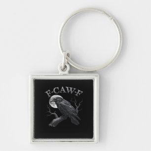 F-Caw-F Bird Moon Gothic Classic Cool Design Key Ring
