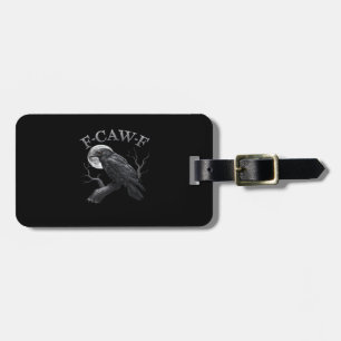 F-Caw-F Bird Moon Gothic Classic Cool Design Luggage Tag