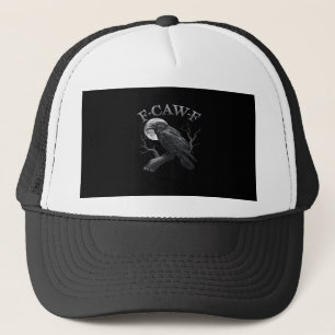 F-Caw-F Bird Moon Gothic Classic Cool Design Trucker Hat