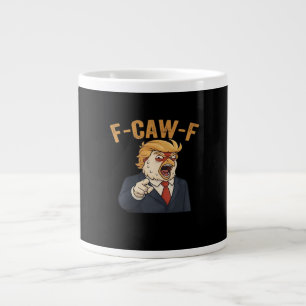 F-Caw-F Chicken Anti Classic Vintage Graphic Large Coffee Mug