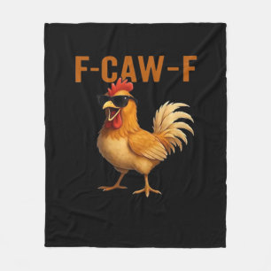 F-Caw-F Chicken Classic Aesthetic Design Fleece Blanket