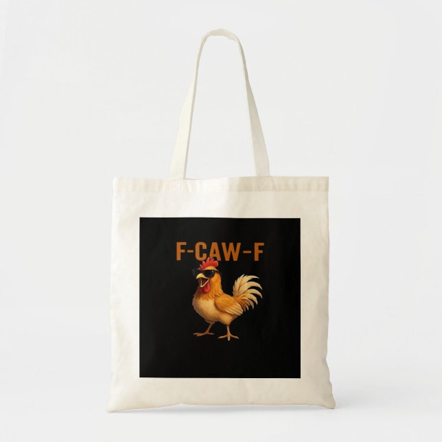 F-Caw-F Chicken Classic Aesthetic Design Tote Bag (Front)