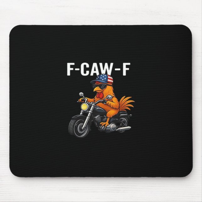 F-Caw-F Chicken Classic Aesthetic Graphic Mouse Mat (Front)