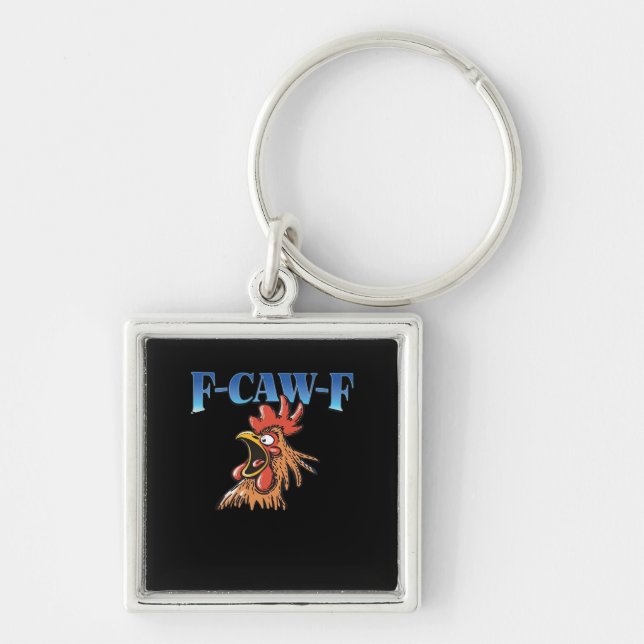 F-Caw-F Chicken Classic Cool Unique Key Ring (Front)