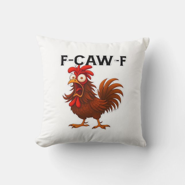 F-Caw-F Chicken Classic Cushion (Front)