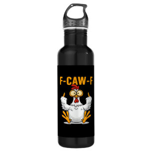 F-Caw-F Chicken Classic Funny Trendy 710 Ml Water Bottle