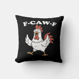 F-Caw-F Chicken Classic Funny Trendy Cushion