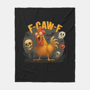 F-Caw-F Chicken Classic Minimal Clean Fleece Blanket