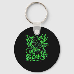 F-Caw-F Chicken Classic Minimal Clean Key Ring