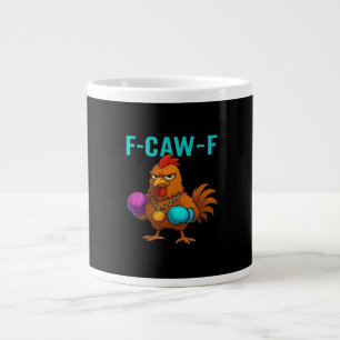 F-Caw-F Chicken Classic Minimal Clean Large Coffee Mug