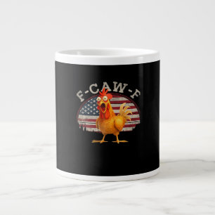 F-Caw-F Chicken Classic Minimal Clean Large Coffee Mug