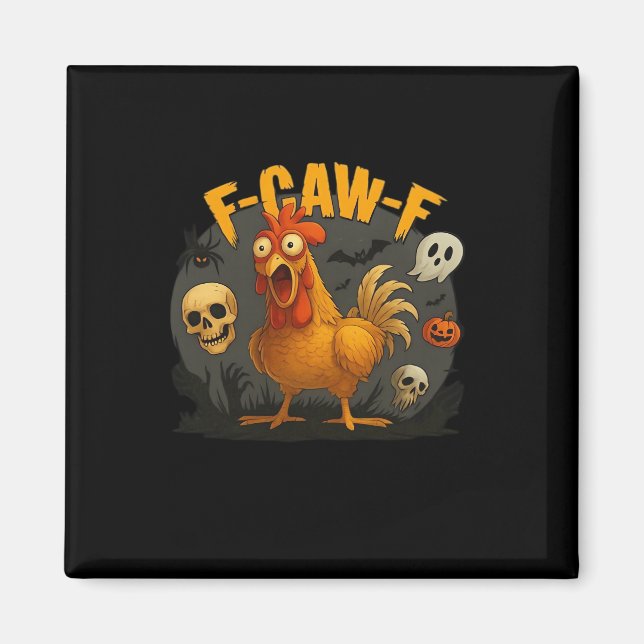 F-Caw-F Chicken Classic Minimal Clean Magnet (Front)