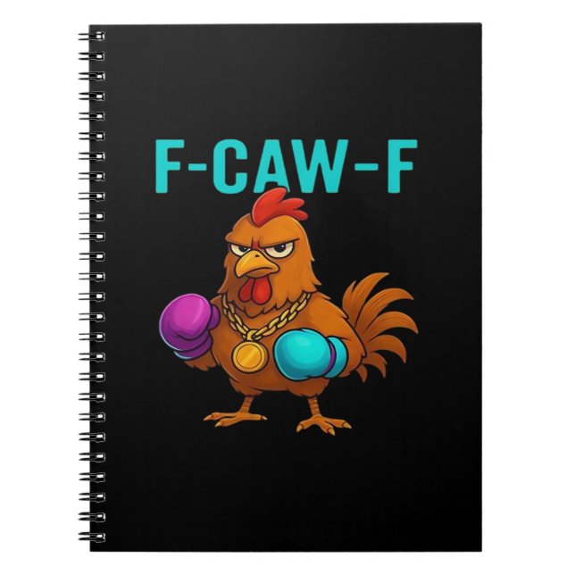 F-Caw-F Chicken Classic Minimal Clean Notebook (Front)