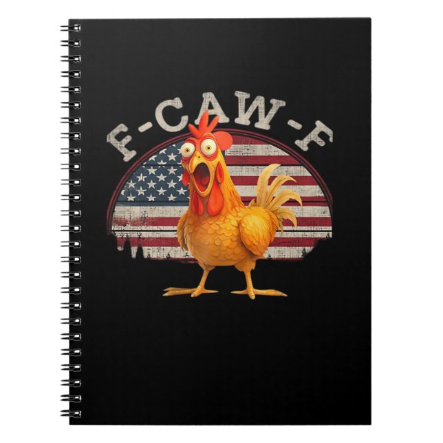 F-Caw-F Chicken Classic Minimal Clean Notebook (Front)