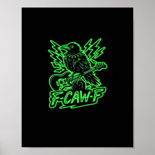 F-Caw-F Chicken Classic Minimal Clean Poster