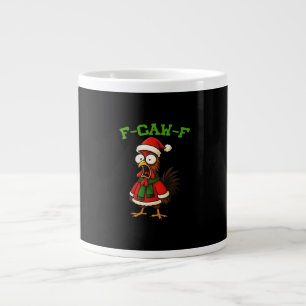 F-Caw-F Chicken Classic Retro Graphic Large Coffee Mug