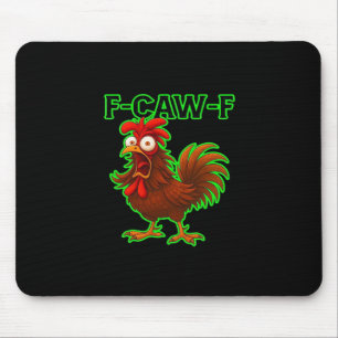F-Caw-F Chicken Classic Retro Graphic Mouse Mat