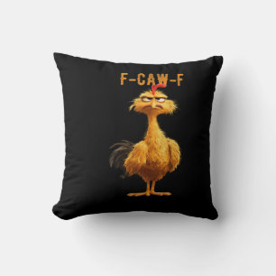 F-Caw-F Chicken Classic Retro Style Cushion