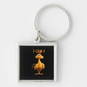 F-Caw-F Chicken Classic Retro Style Key Ring