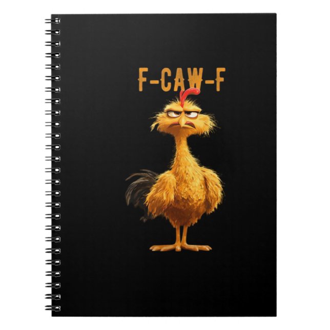 F-Caw-F Chicken Classic Retro Style Notebook (Front)