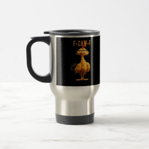 F-Caw-F Chicken Classic Retro Style Travel Mug