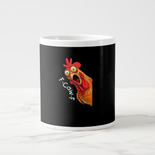 F-Caw-F-Chicken Classic Vintage Graphic Large Coffee Mug