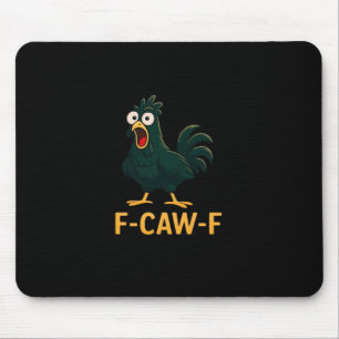 F-Caw-F Chicken Classic Vintage Style Mouse Mat