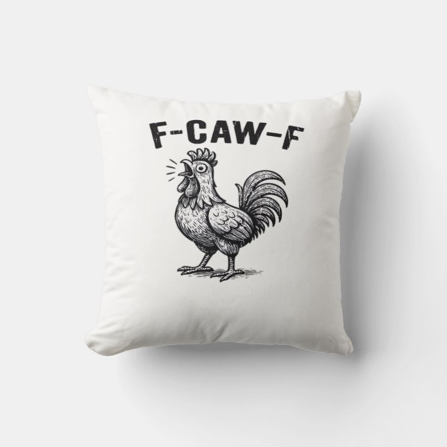 F-Caw-F Chicken Creative Casual Cushion (Front)