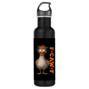 F-Caw-F-Chicken Eagerlys Colorful Funny Rooster Me 710 Ml Water Bottle
