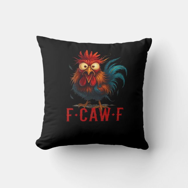F-Caw-F Chicken Essential Basic Style Cushion (Front)