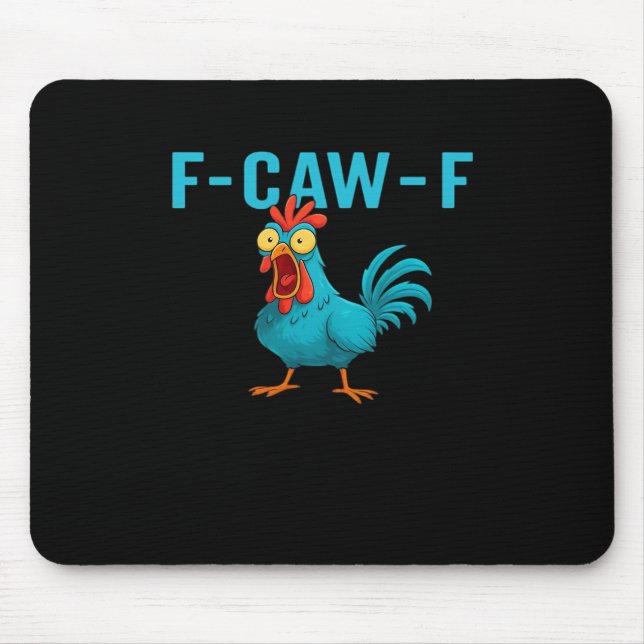 F-Caw-F-Chicken Essential Classic Style Mouse Mat (Front)
