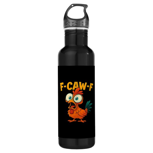 F-Caw-F Chicken Essential Creative Casual 710 Ml Water Bottle (Front)