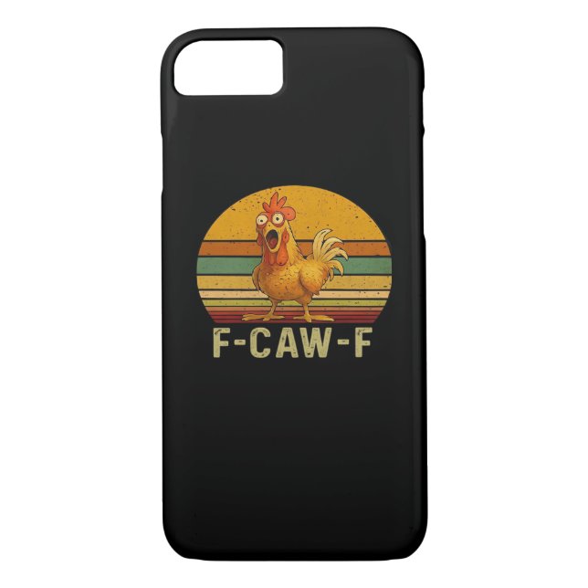F-Caw-F Chicken Essential Retro Classic Case-Mate iPhone Case (Back)