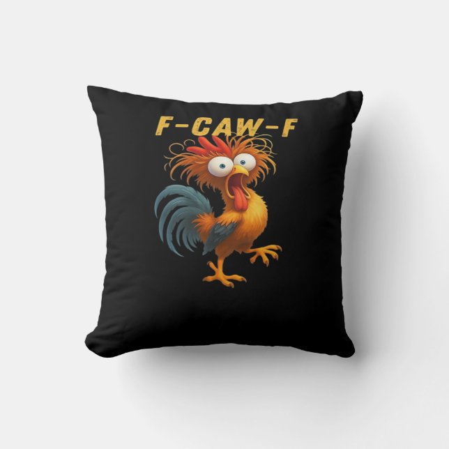 F-Caw-F-Chicken Essential Retro Classic Cushion (Front)
