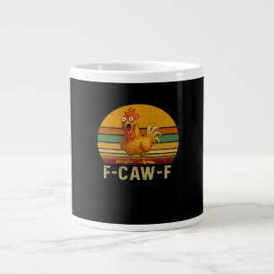 F-Caw-F Chicken Essential Retro Classic Large Coffee Mug