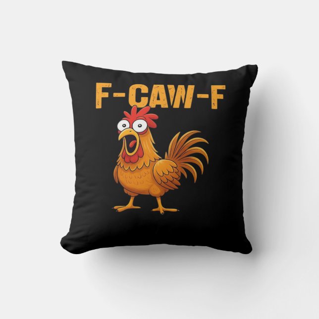F-Caw-F-Chicken Essential Simple Design Cushion (Front)