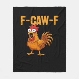 F-Caw-F-Chicken Essential Simple Design Fleece Blanket