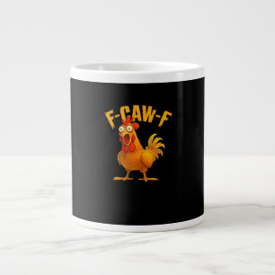 F-Caw-F-Chicken Essential Vintage Cool Large Coffee Mug