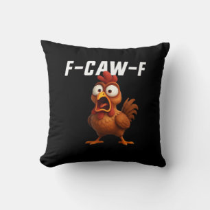 F-Caw-F Chicken Funny Chicken F-Caw-F Gear Cool Un Cushion