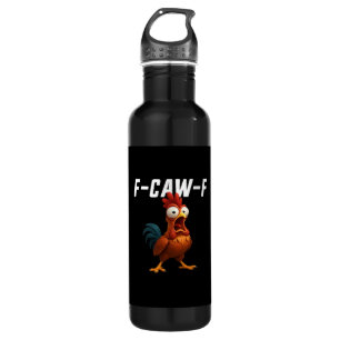 F-Caw-F Chicken Funny Chicken F-Caw-F Gear Retro C 710 Ml Water Bottle