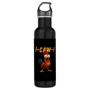 F-Caw-F Chicken Funny Chicken F-Caw-F Gear Retro G 710 Ml Water Bottle