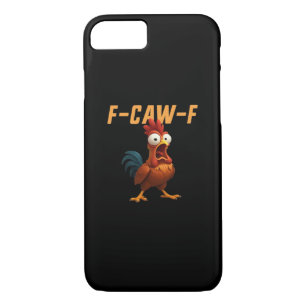 F-Caw-F Chicken Funny Chicken F-Caw-F Gear Retro G iPhone 8/7 Case
