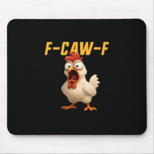 F-Caw-F Chicken Funny Chicken F-Caw-F Gear Vintage Mouse Mat